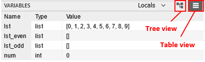 JupyterLab empty lists (table view)